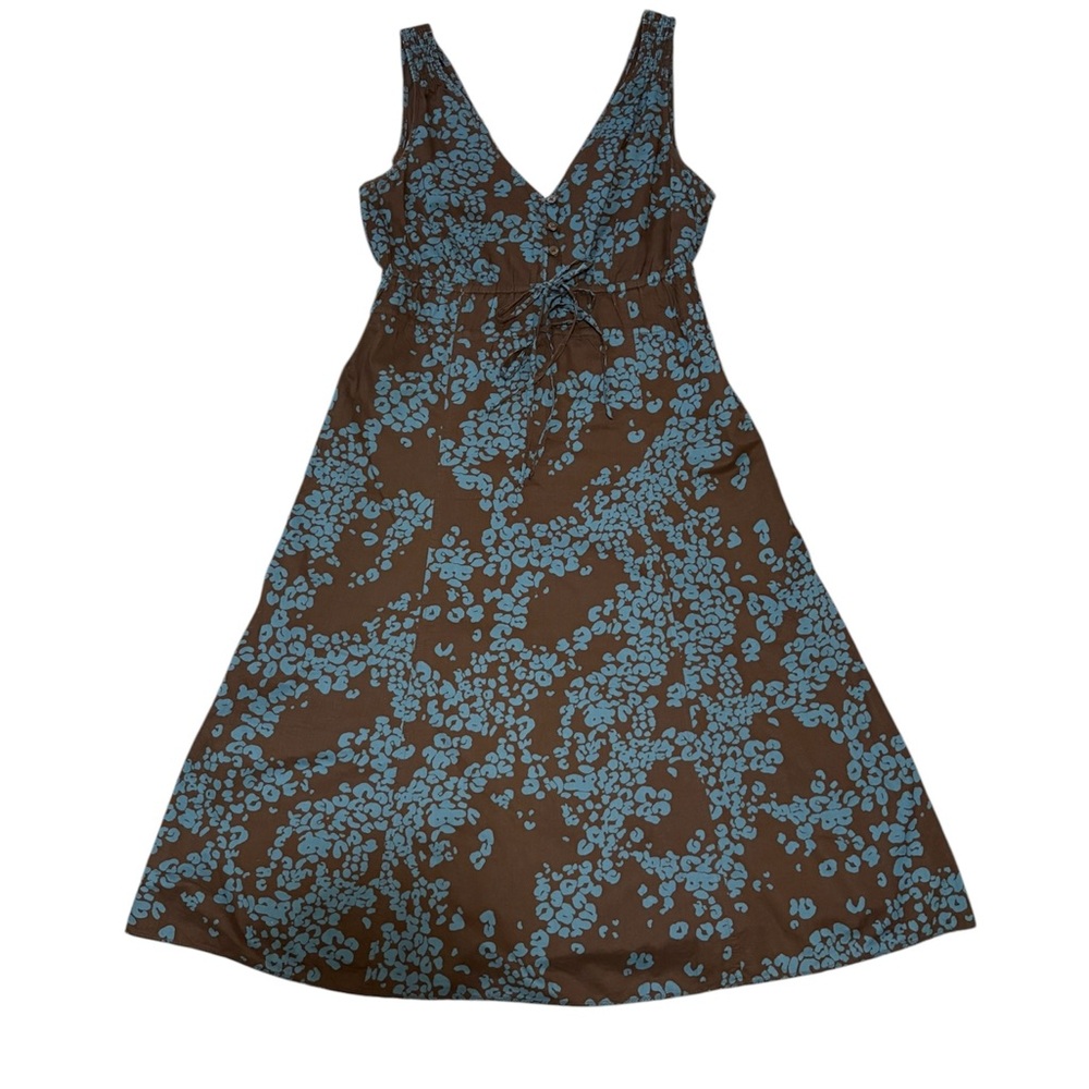 Esprit Brown and Blue Midi Dress